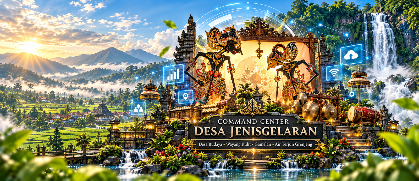 Command Center Desa Jenisgelaran - budaya wayang kulit, gamelan dan Air Terjun Grenjeng
